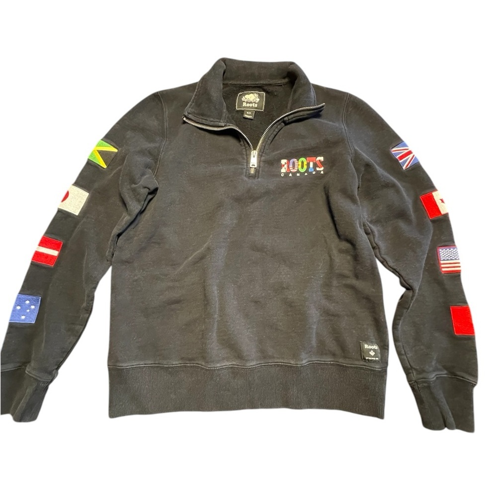 Roots | Vintage Flag Quarter Zip Sweatshirt